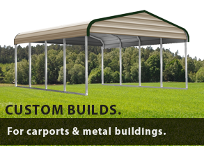 Contact Johnny's Backyard in Boerne, Texas. We will custom build carports and portable buildings!